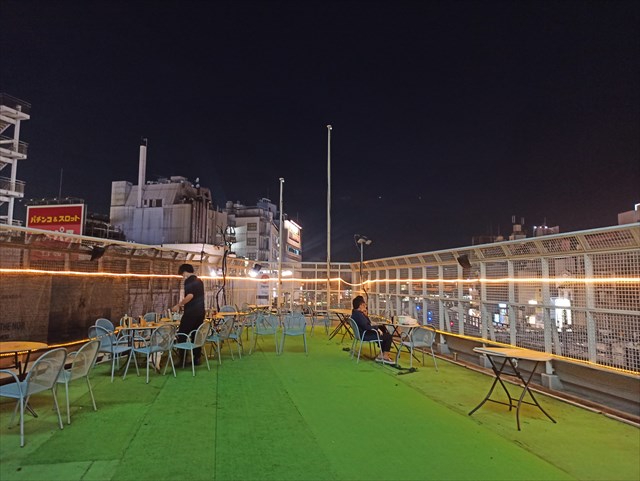 写真：上野アメ横屋上ビアガーデン